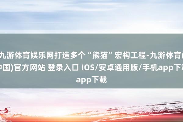 九游体育娱乐网打造多个“熊猫”宏构工程-九游体育(中国)官方网站 登录入口 IOS/安卓通用版/手机app下载
